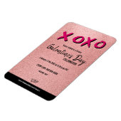Roos Gold Glitter Virtual Galentine Valentijn Magneet (Linkerzijde)