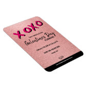 Roos Gold Glitter Virtual Galentine Valentijn Magneet (Rechterzijde)