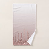 Roos Gold Glitter vloeibare schijven Bad Handdoek (Handdoek)