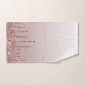 Roos Gold Glitter vloeibare schijven Bad Handdoek (Handdoek)
