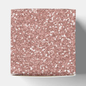 Roos Gold Glitter vloeibare schijven Bedankdoosjes (Bovenkant)