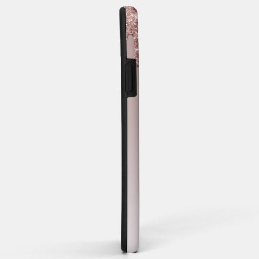 Roos Gold Glitter vloeibare schijven Case-Mate iPhone Case (Achterkant/rechts)