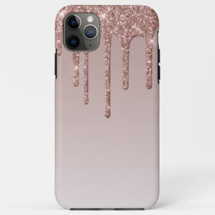 Roos Gold Glitter vloeibare schijven Case-Mate iPhone Case