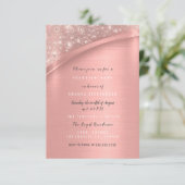 Roos Gold Glitter Vrijgezellenfeest Birthday Sweet Kaart (Staand voorkant)