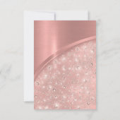 Roos Gold Glitter Vrijgezellenfeest Birthday Sweet Kaart (Achterkant)