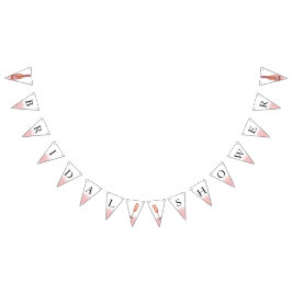 Roos Gold Glitter Vrijgezellenfeest Vlaggetjes