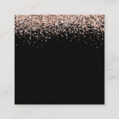 Roos Gold Glitter Weddenschap Black - Gegevens ove Informatiekaartje (Achterkant)