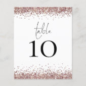 Roos Gold Glitter WeddenTabel Geen wit (Voorkant)