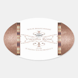  Roos Gold Glitter White Product Labels Logo