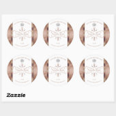  Roos Gold Glitter White Product Labels Logo (Vel)