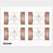  Roos Gold Glitter White Product Labels Logo (Vel)