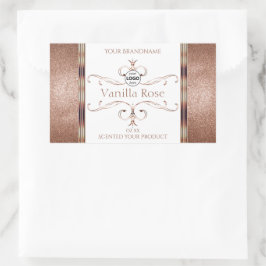  Roos Gold Glitter White Product Labels Logo