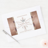  Roos Gold Glitter White Product Labels Logo (Envelop)
