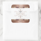  Roos Gold Glitter White Product Labels Logo (Tas)