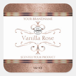  Roos Gold Glitter White Product Labels Logo