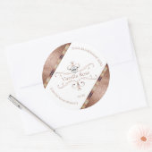 Roos Gold Glitter White Product Labels Logo (Envelop)