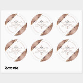 Roos Gold Glitter White Product Labels Logo (Vel)