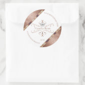 Roos Gold Glitter White Product Labels Logo (Tas)