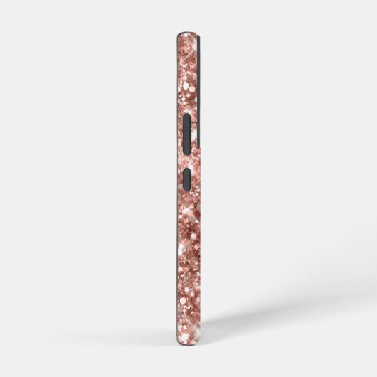 Roos Gold Glittery Folie Girly Signature Samsung Galaxy Hoesje (Rechterkant)