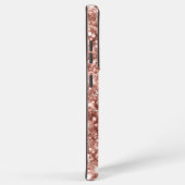 Roos Gold Glittery Folie Girly Signature Samsung Galaxy Hoesje (Rechterkant)