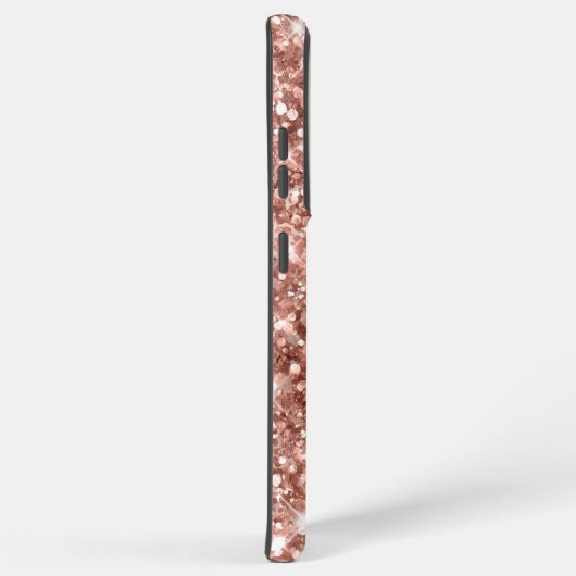 Roos Gold Glittery Folie Girly Signature Samsung Galaxy Hoesje (Rechterkant)