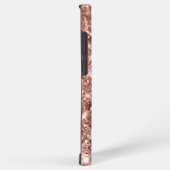 Roos Gold Glittery Folie Girly Signature Samsung Galaxy Hoesje (Rechterkant)