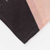 Roos Gold Glittery Sparkle Girls - Aangepaste noti Fleece Deken (Hoek)