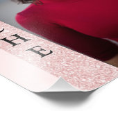 Roos Gold Glitz Pageant Modeling Headshot Foto Afdruk (Hoek)