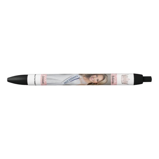 Roos Gold Glitz Pageant Titelhouder Autograph Pen (Voorkant)