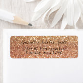 Roos Gold Glitzy Bokeh Etiket (Insitu)