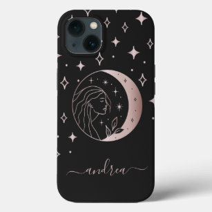 Roos Gold Goddess & Mystic Moon Celestial Energy Case-Mate iPhone Case