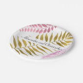 Roos Gold & Gold Foil Tropical Wedding Paper Bord (Gekanteld)