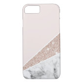 Roos Gold, Gold Glitter en marmer Case-Mate iPhone Case (Achterkant)