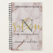 Roos Gold & Gold Salon Benoeming Book Planner (Voorkant)