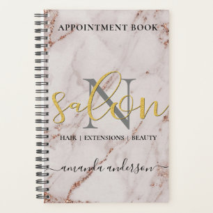 Roos Gold & Gold Salon Benoeming Book Planner