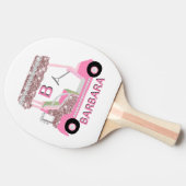 Roos Gold Golf Cart Name Tafeltennisbatje (Zijkant)