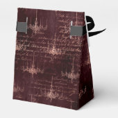 Roos Gold Gothic Halloween Bedankdoosjes (Achterkant)