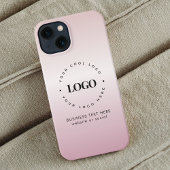 Roos Gold gradiënt bedrijf aangepaste Logo roze to iPhone Hoesje