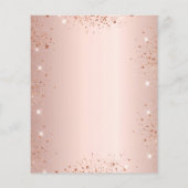 Roos Gold Graduation Party Budget Uitnodiging Flyer (Achterkant)