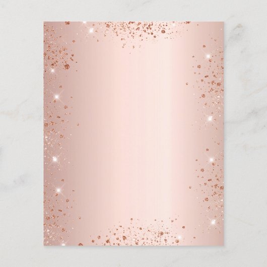 Roos Gold Graduation Party Budget Uitnodiging Flyer (Achterkant)