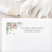 Roos Gold Greenery Elegant Label (Insitu)
