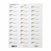 Roos Gold Greenery Elegant Label (Full Sheet)