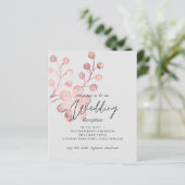 Roos Gold Grey Botanical Wedding Reception (Staand voorkant)