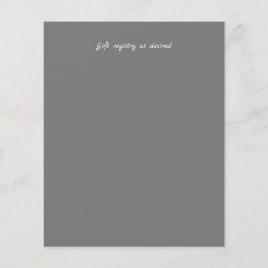 Roos Gold Grey Botanical Wedding Reception (Achterkant)