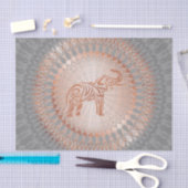 Roos Gold Grey Elephant Mandala Tissuepapier (Craft)