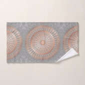 Roos Gold Grey Mandala Bad Handdoek (Handdoek)
