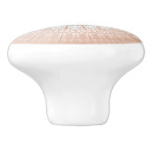 Roos Gold Grey Mandala Keramische Knop (Zijkant)