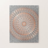 Roos Gold Grey Mandala Legpuzzel (Verticaal)