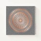 Roos Gold Grey Mandala Notitieboek (Achterkant)