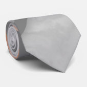 Roos Gold Grey Marble Abstracte Art Stropdas (Opgerold)